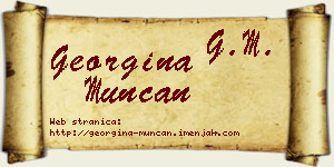 Georgina Munćan vizit kartica